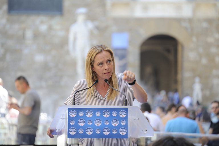 Giorgia Meloni in Toscana