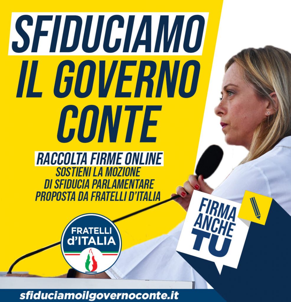 sfiducia Conte