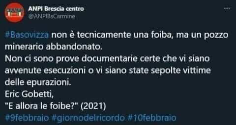 Foibe: negazionismo di sinistra