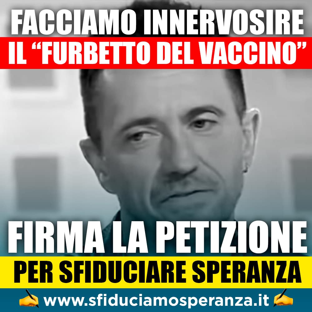 firme sfiducia Speranza Scanzi