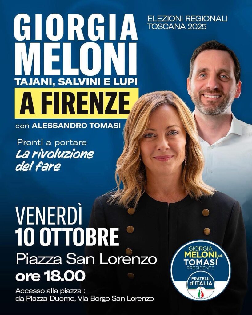 Meloni Tomasi regionali toscana
